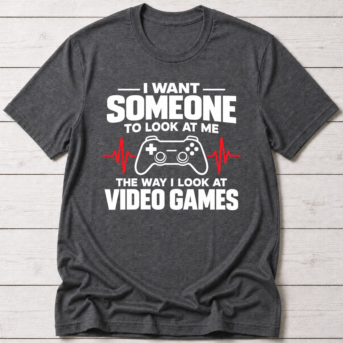 T-Shirt Dark Grey Heather / S Romantic Gamer T-shirt