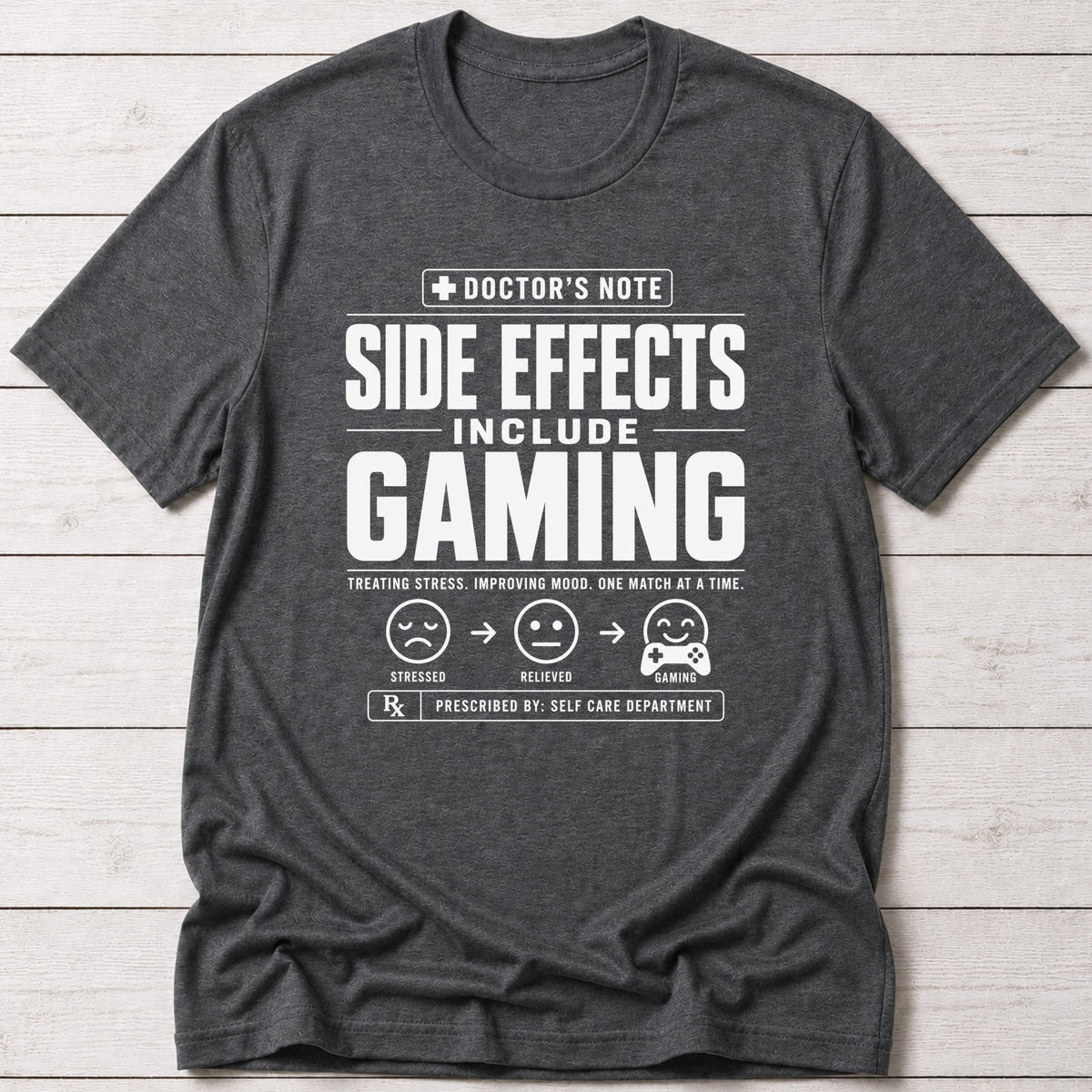 T-Shirt Dark Grey Heather / S Side Effects Gaming T-shirt