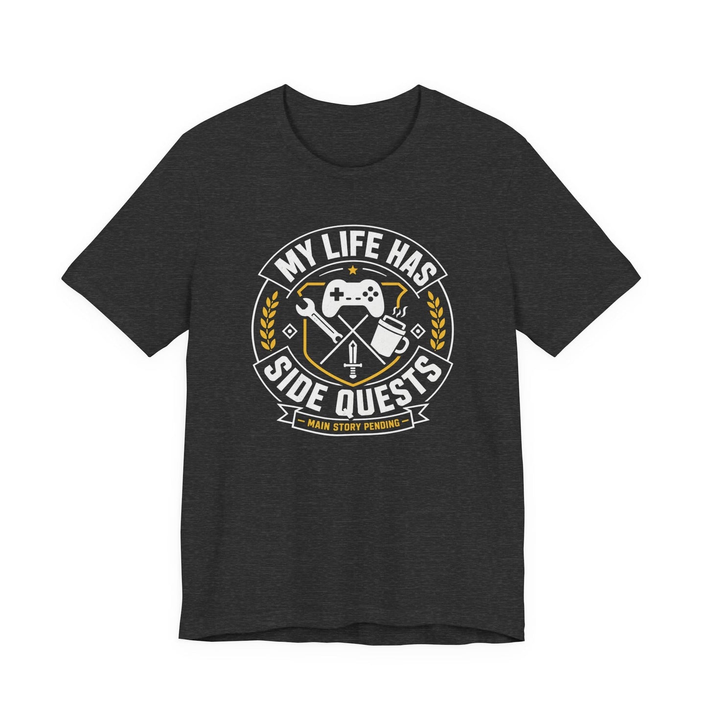 T-Shirt Dark Grey Heather / S Side Quest Crest T-shirt