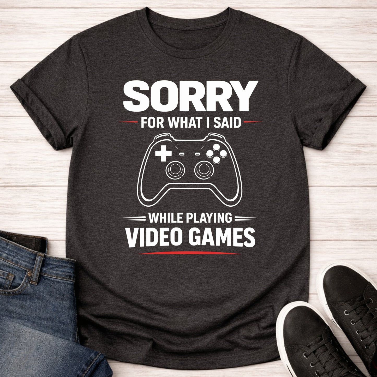 T-Shirt Dark Grey Heather / S Sorry T-shirt