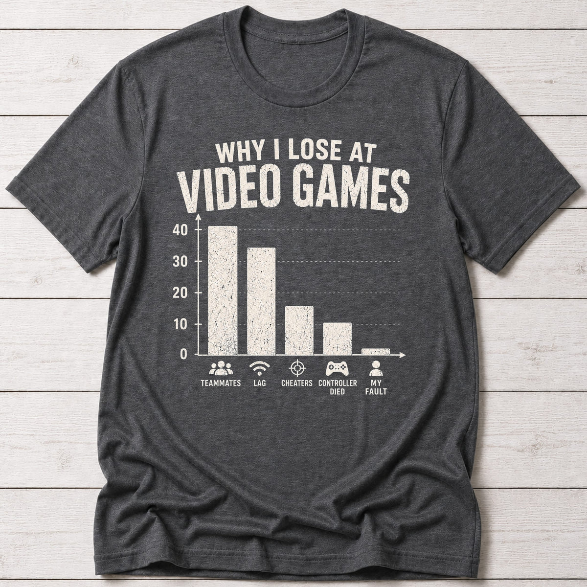 T-Shirt Dark Grey Heather / S Their Fault T-shirt