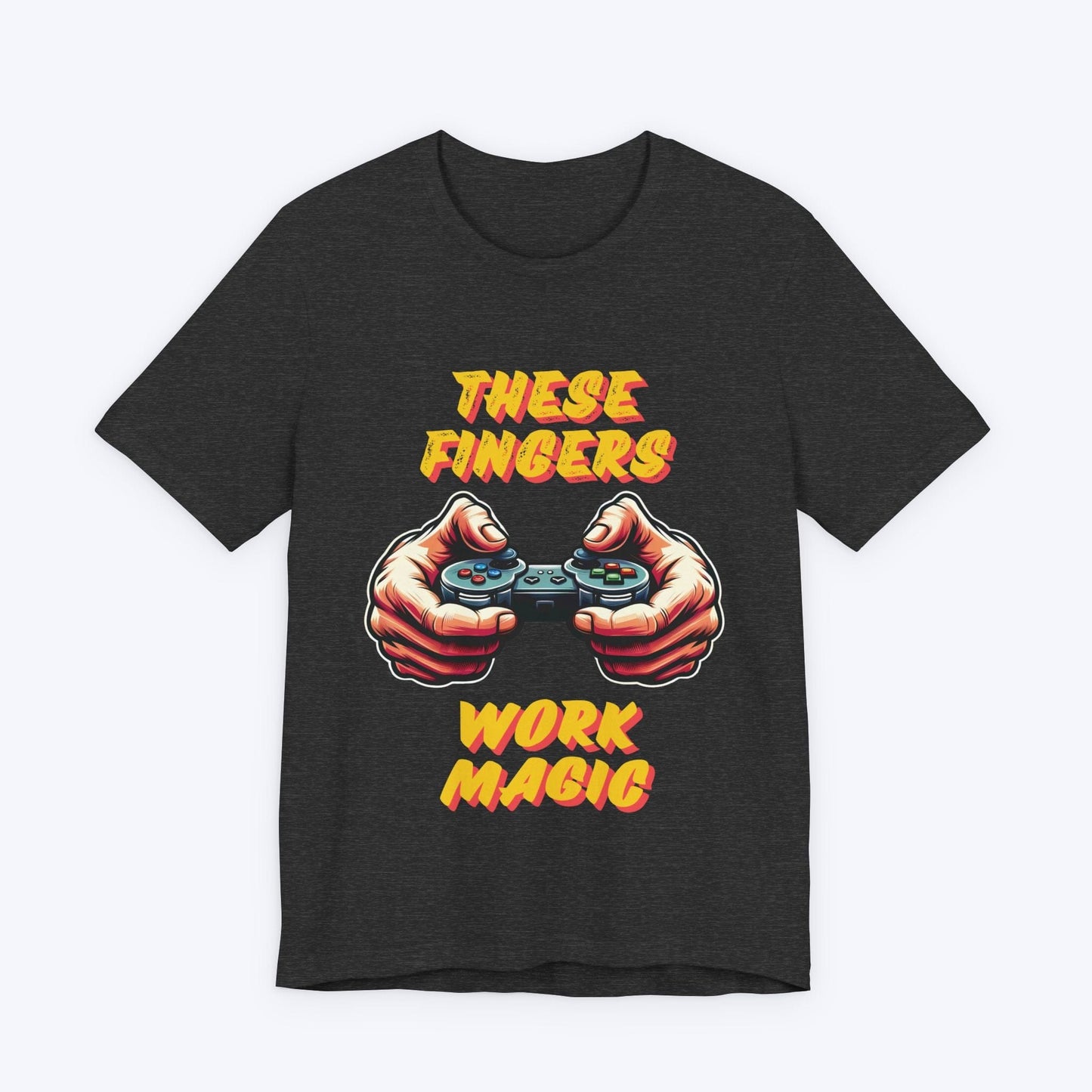 T-Shirt Dark Grey Heather / S These Fingers Work Magic T-shirt