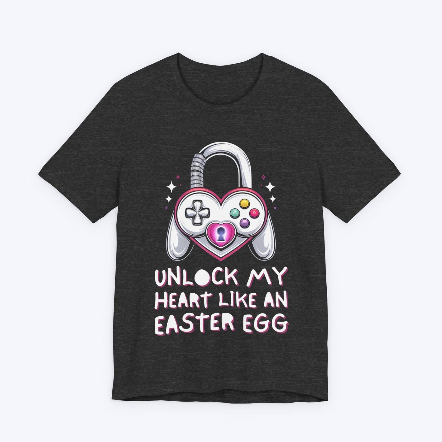 T-Shirt Dark Grey Heather / S Unlock My Heart Like An Easter Egg T-shirt
