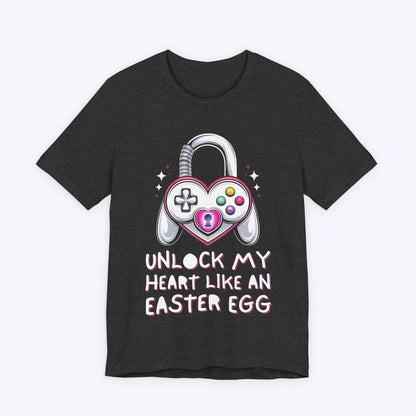 T-Shirt Dark Grey Heather / S Unlock My Heart Like An Easter Egg T-shirt