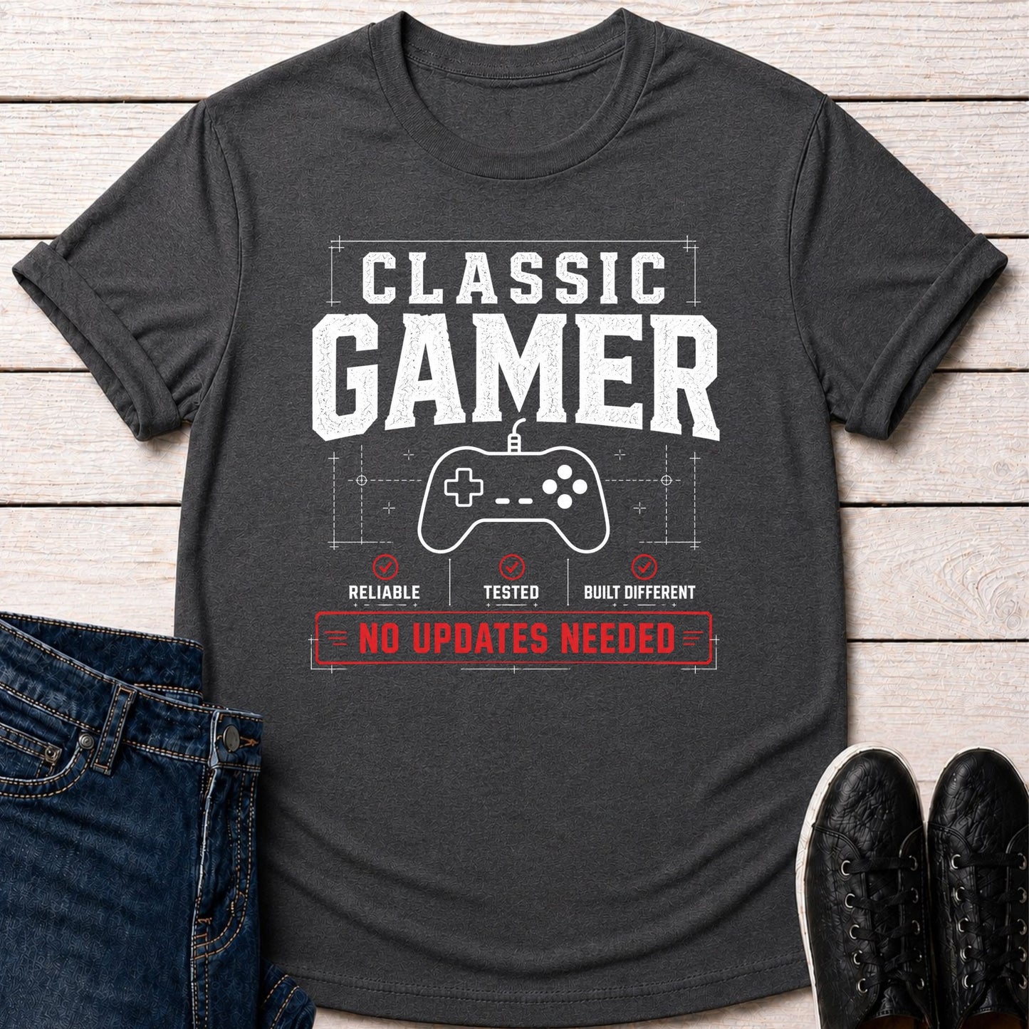 T-Shirt Dark Grey Heather / S Update Free T-shirt