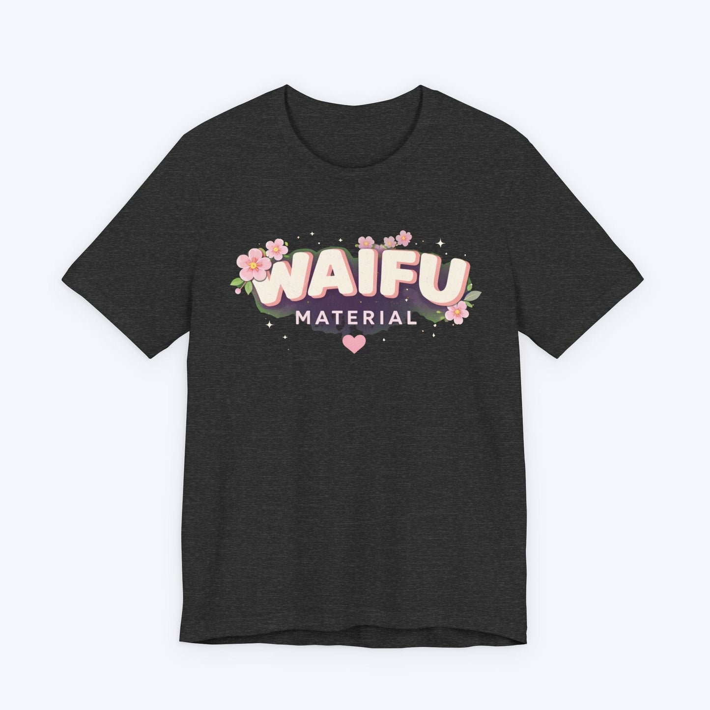 T-Shirt Dark Grey Heather / S Waifu Material T-shirt
