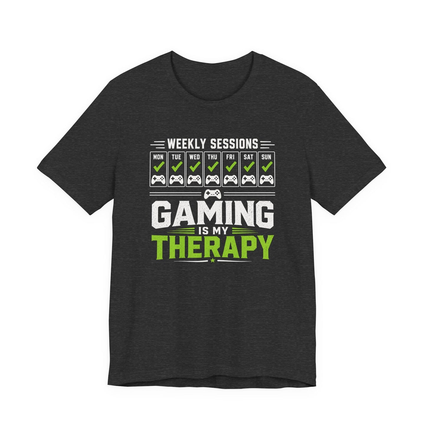 T-Shirt Dark Grey Heather / S Weekly Gaming Therapy T-shirt
