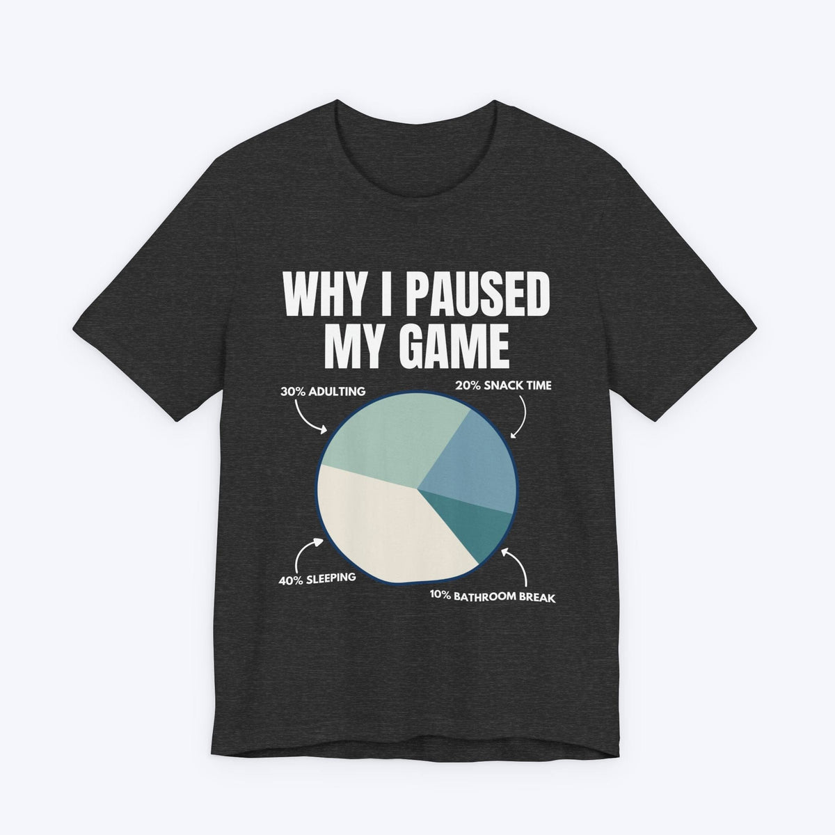 T-Shirt Dark Grey Heather / S Why I Hit Pause T-shirt
