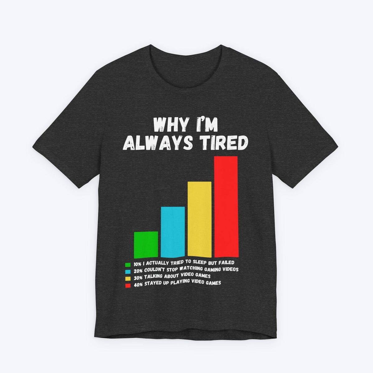 T-Shirt Dark Grey Heather / S Why I'm Always Tired T-shirt