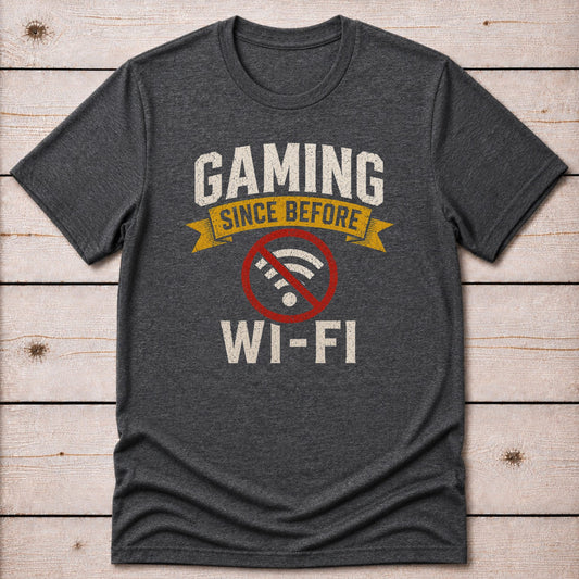 T-Shirt Dark Grey Heather / S Wi-Fi Free T-shirt