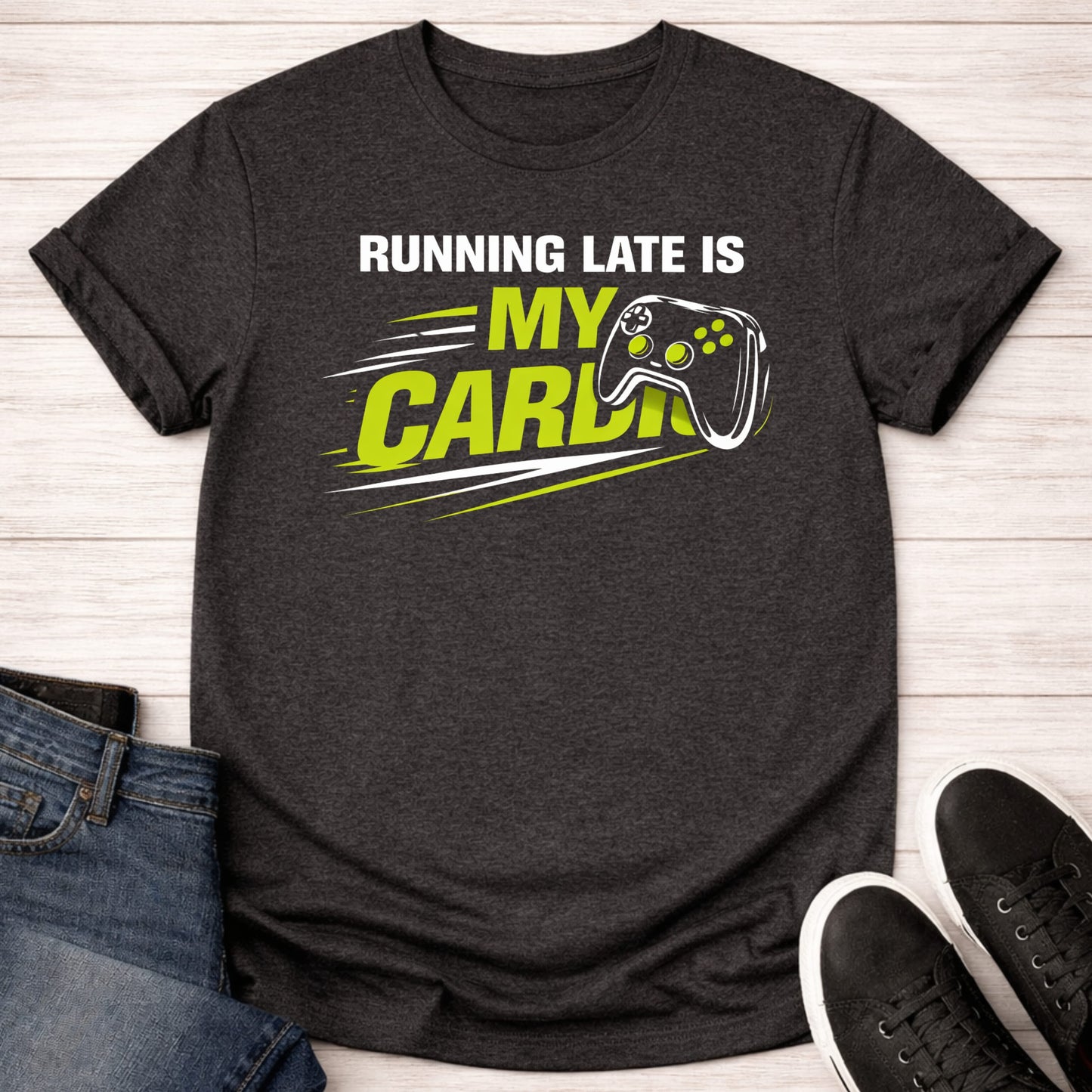 T-Shirt Dark Grey / S Running Late T-shirt