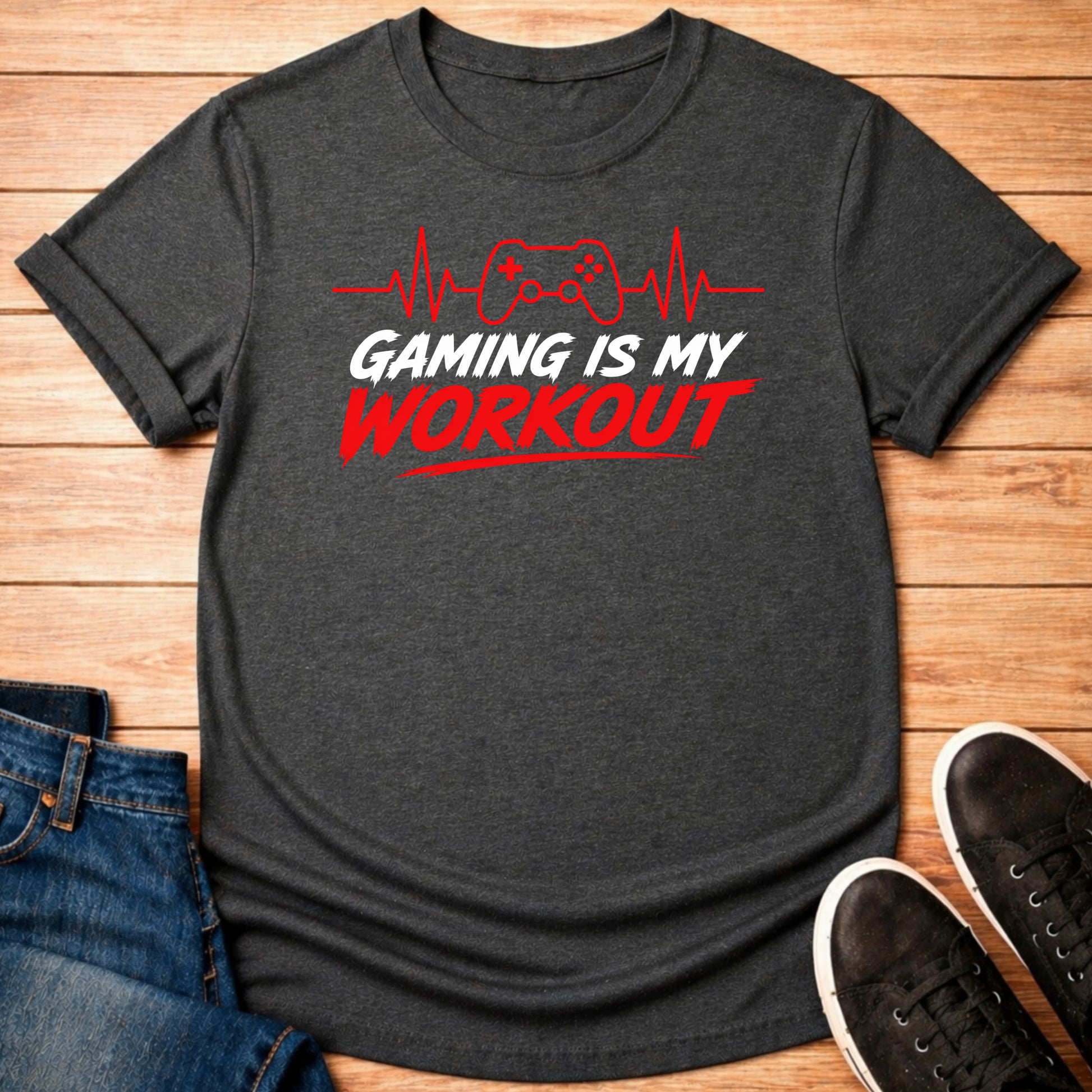 T-Shirt Gaming is My Workout T-shirt