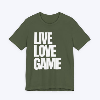 T-Shirt Live, Love, Game (Priorities in Order) T-shirt