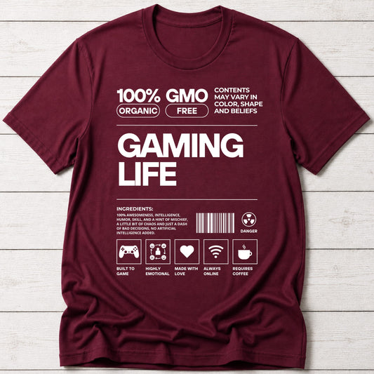 T-Shirt Maroon / S 100% Organic T-shirt