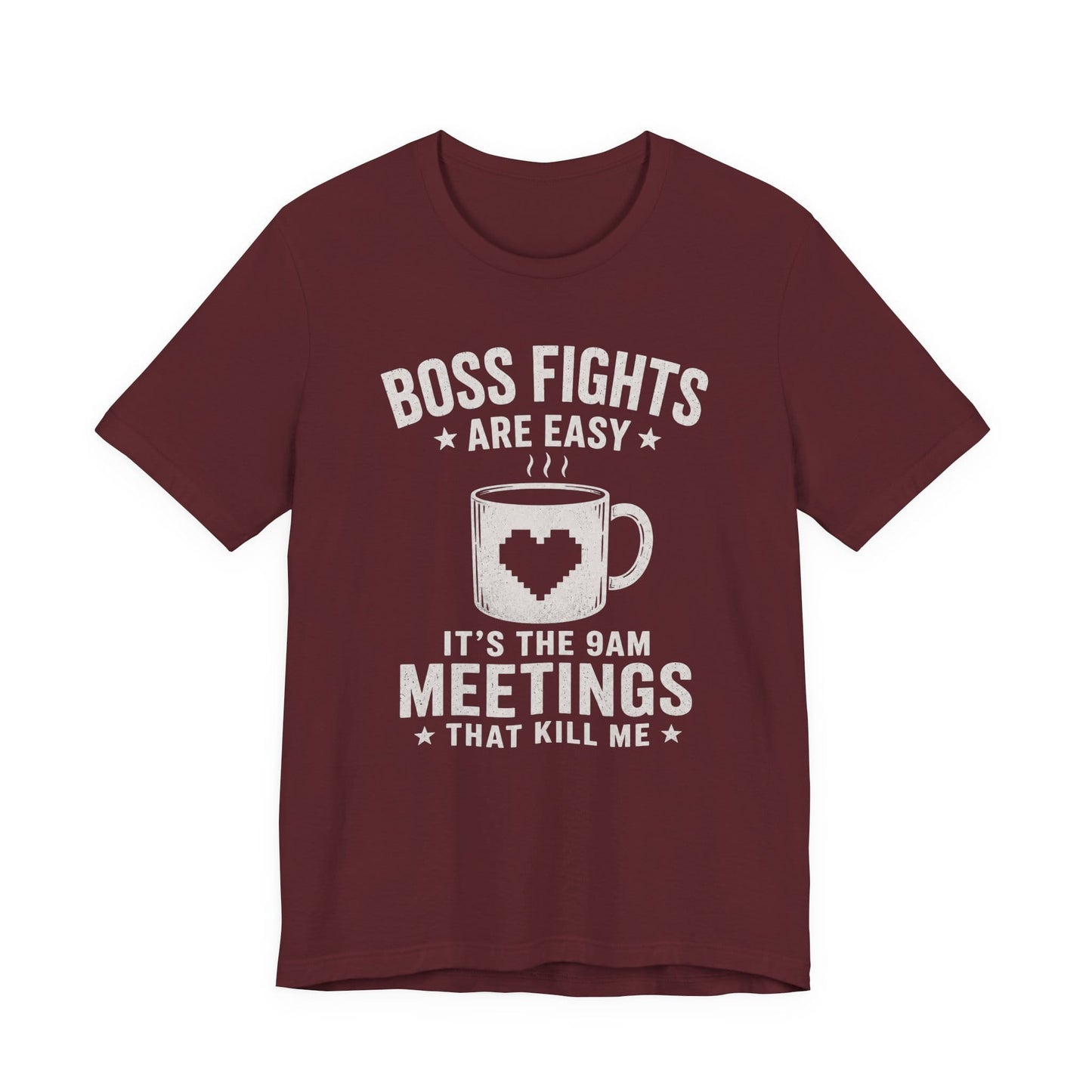 T-Shirt Maroon / S 9am Meetings T-shirt