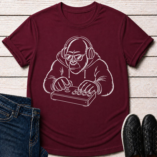 T-Shirt Maroon / S Arcade Gorilla T-shirt