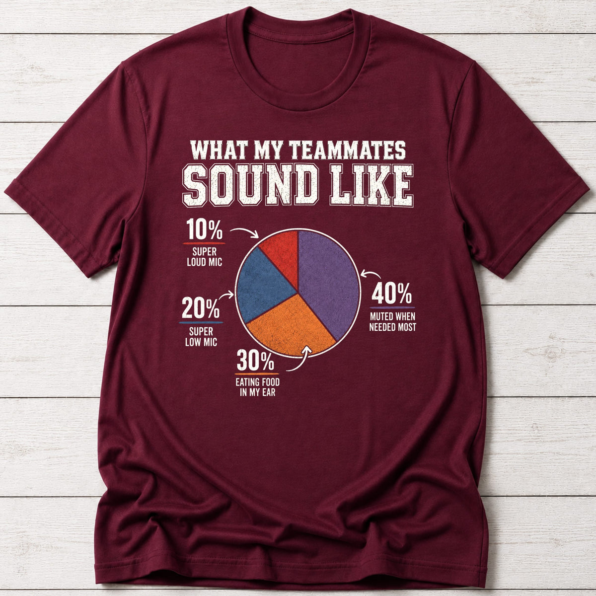 T-Shirt Maroon / S Audio Problems T-shirt
