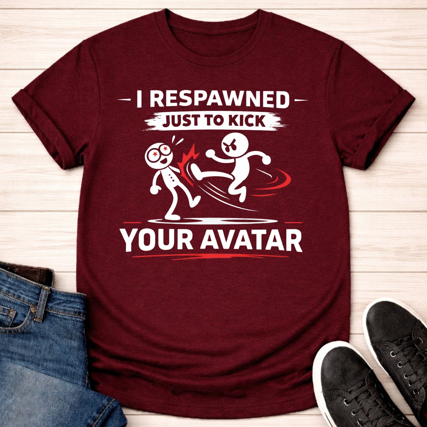 T-Shirt Maroon / S Avatar Kicker T-shirt