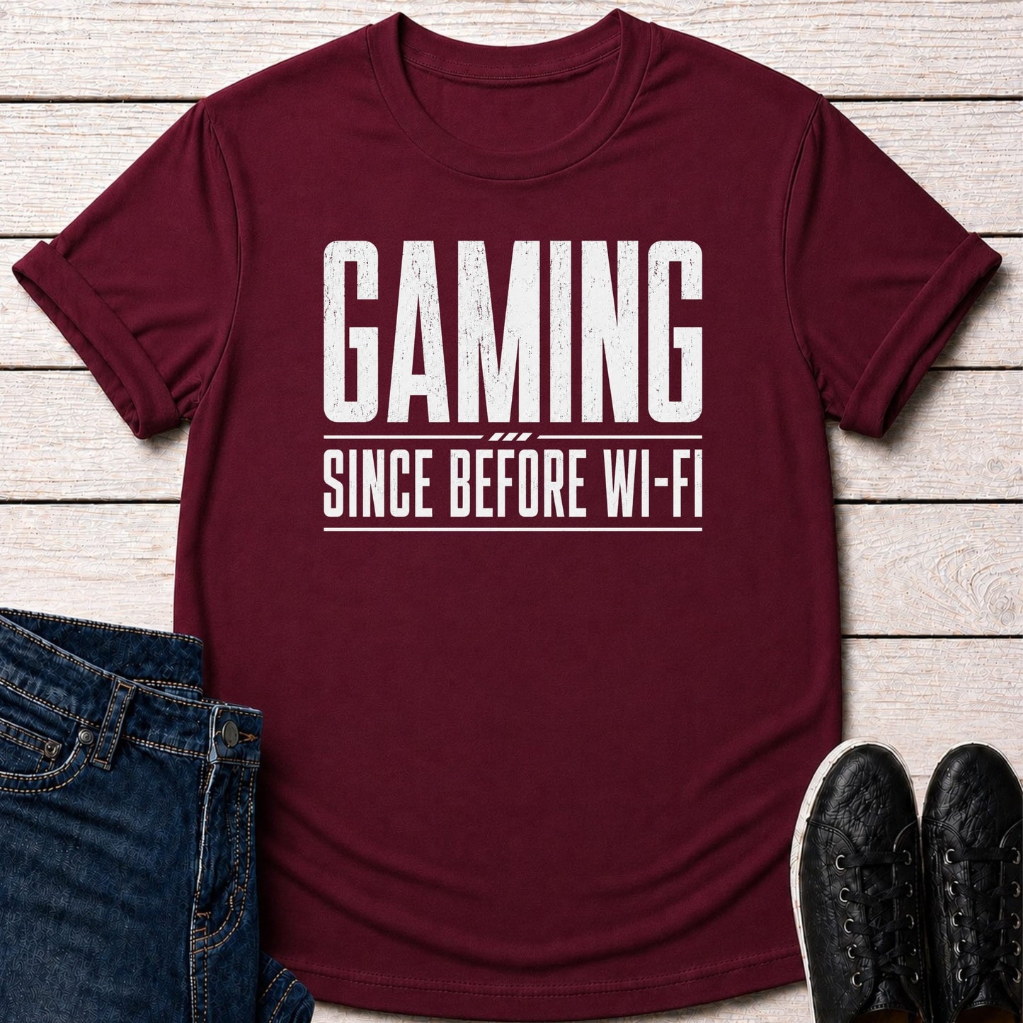 T-Shirt Maroon / S Before Wi-Fi T-shirt