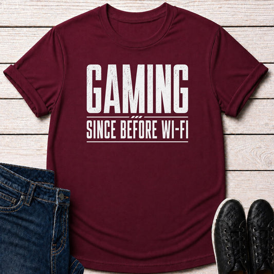 T-Shirt Maroon / S Before Wi-Fi T-shirt