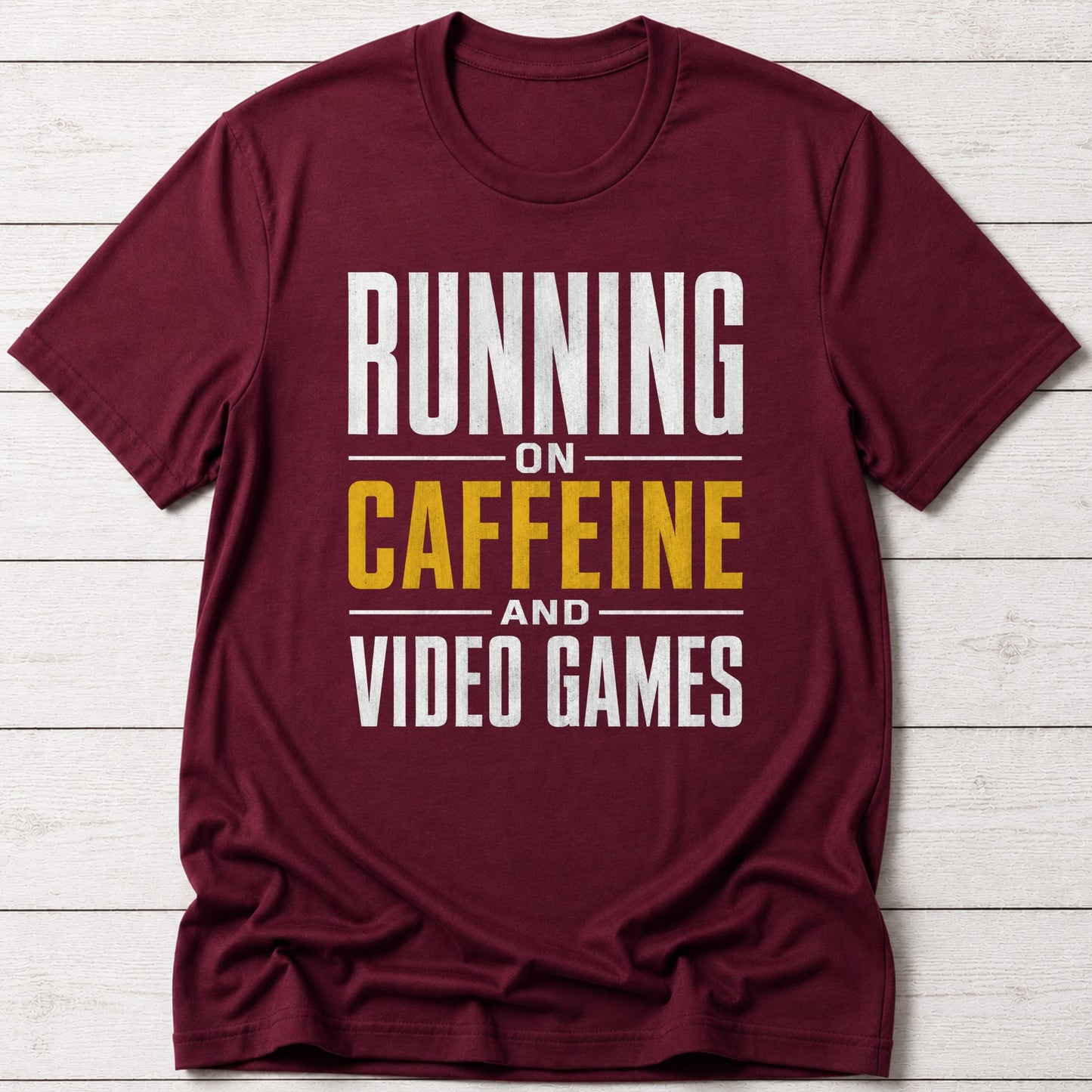 T-Shirt Maroon / S Caffeine Gamer T-shirt