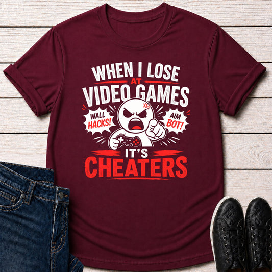 T-Shirt Maroon / S Cheaters Rage T-shirt