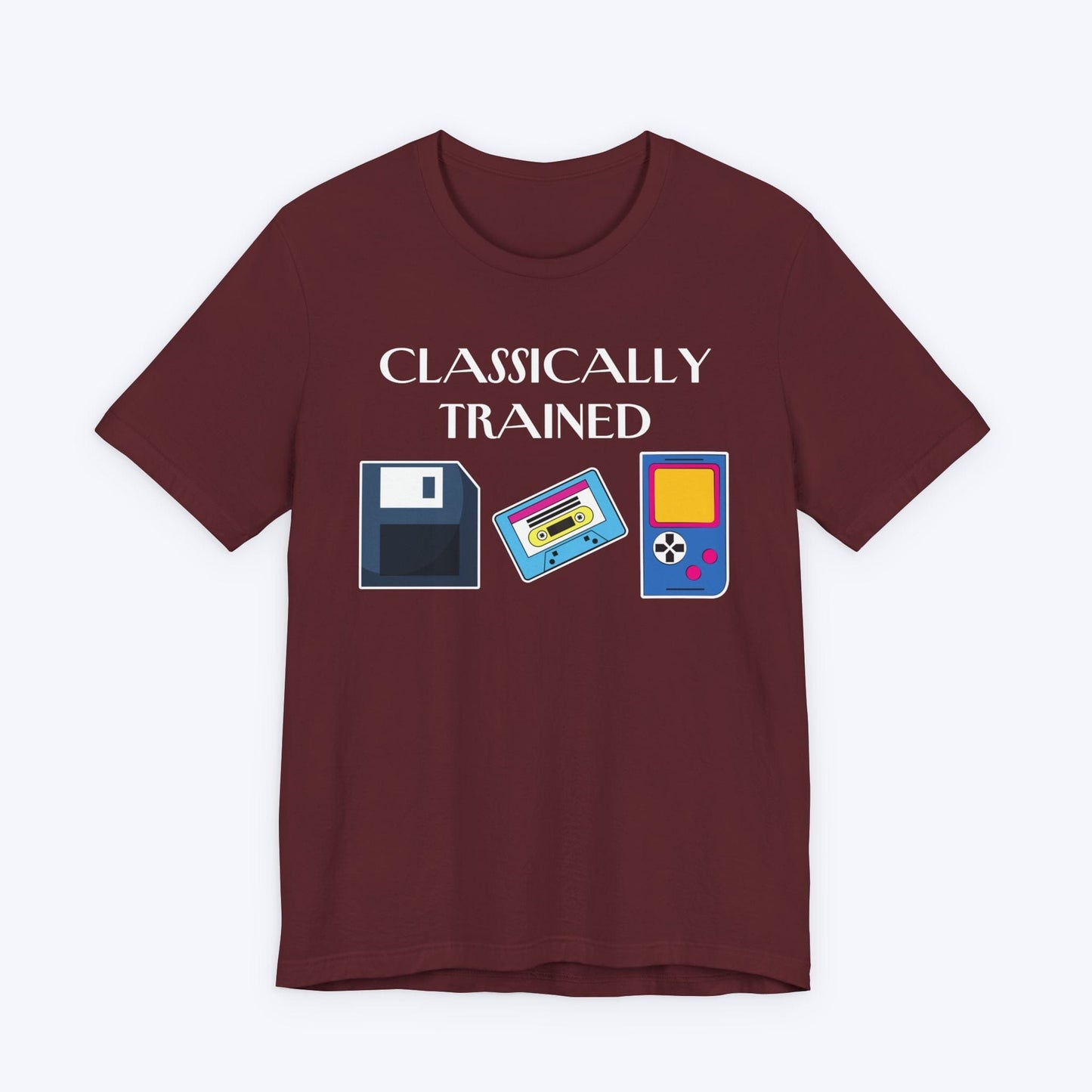 T-Shirt Maroon / S Classically Trained Retro T-shirt