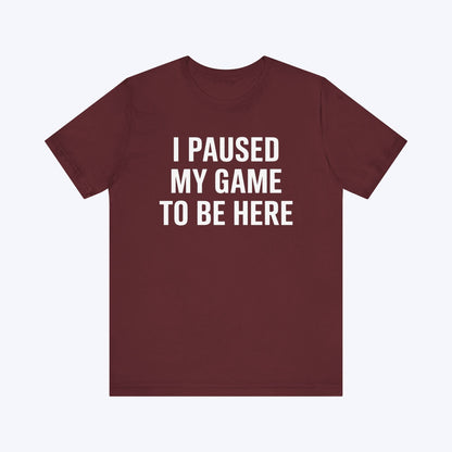 T-Shirt Maroon / S Clean Pause T-shirt