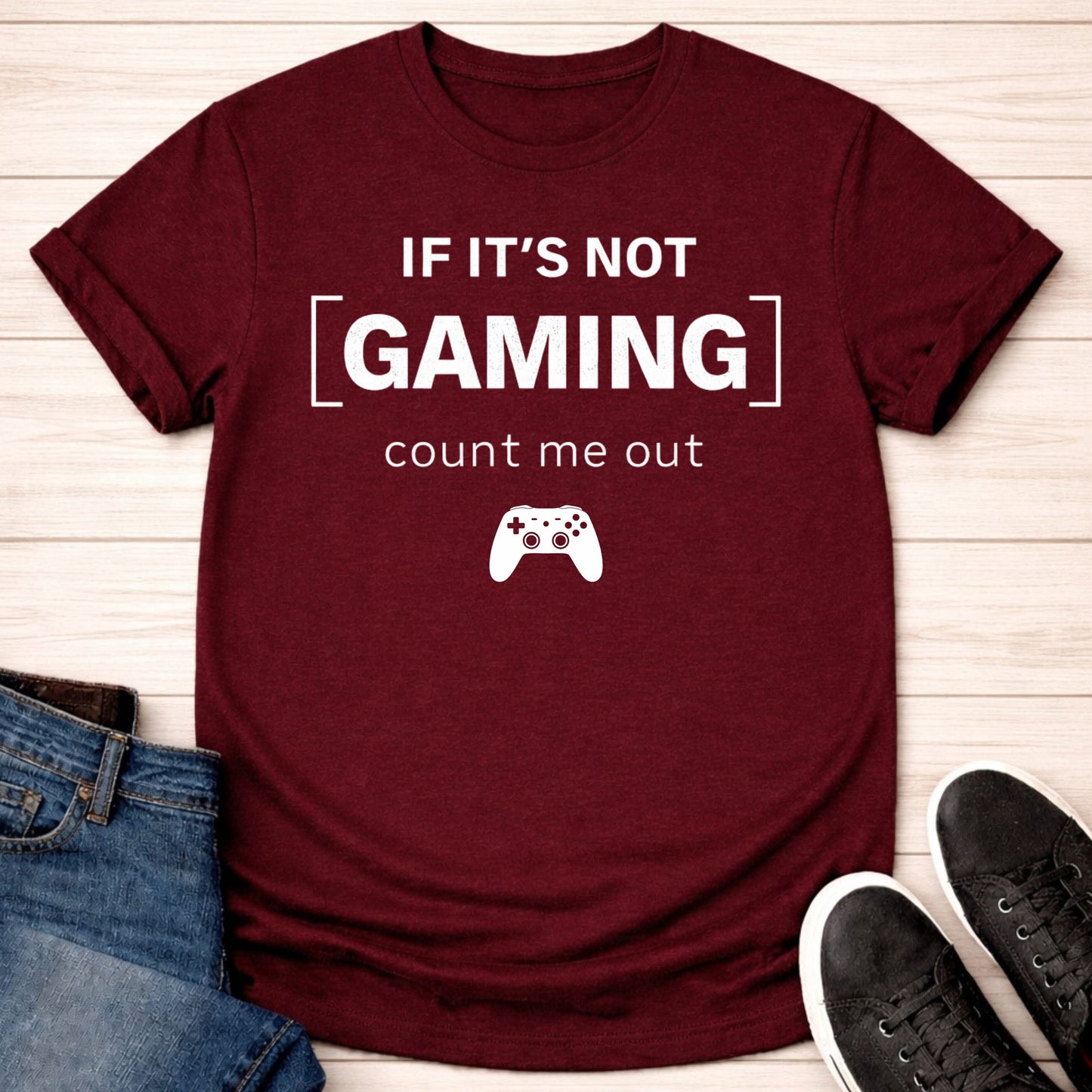 T-Shirt Maroon / S Count Me Out T-shirt