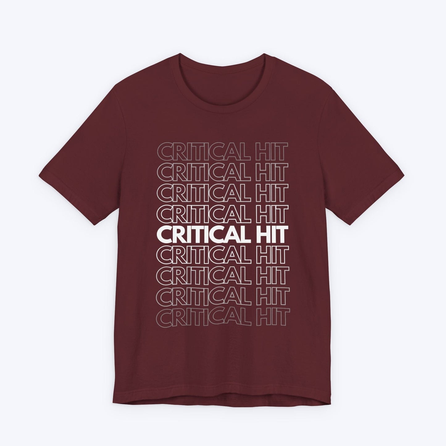 T-Shirt Maroon / S Critical Hit Gamer T-shirt