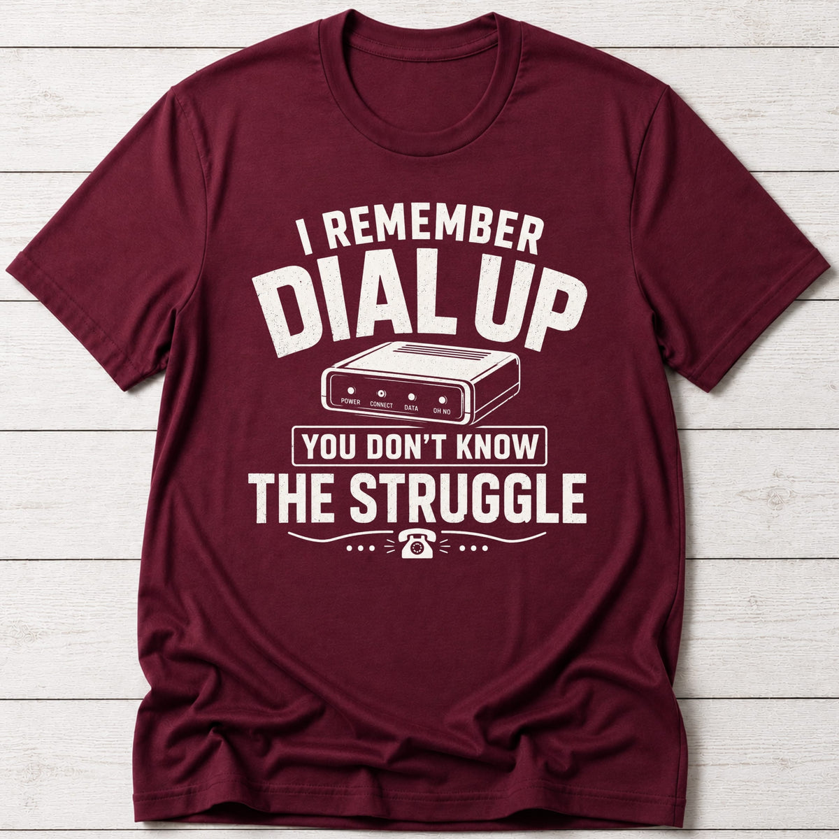 T-Shirt Maroon / S Dial Up T-shirt