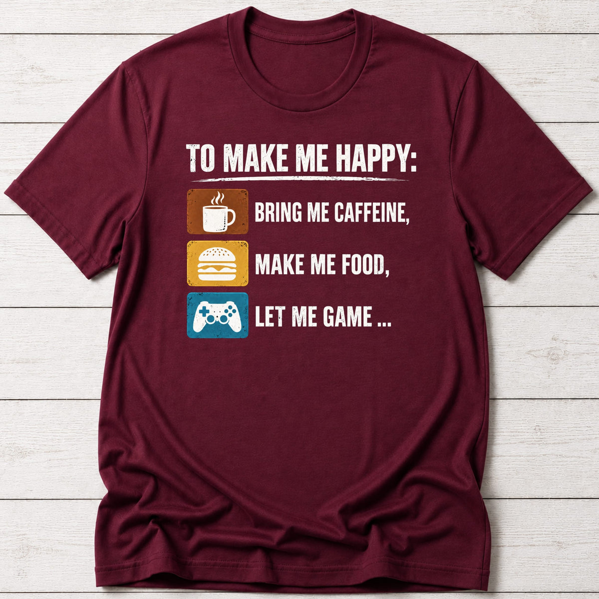 T-Shirt Maroon / S Easily Pleased T-shirt