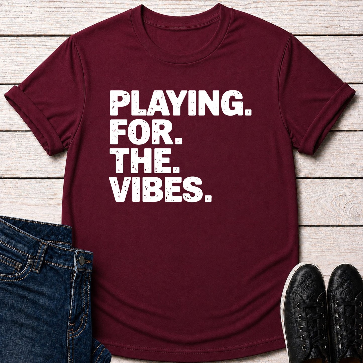 T-Shirt Maroon / S For The Vibes T-shirt