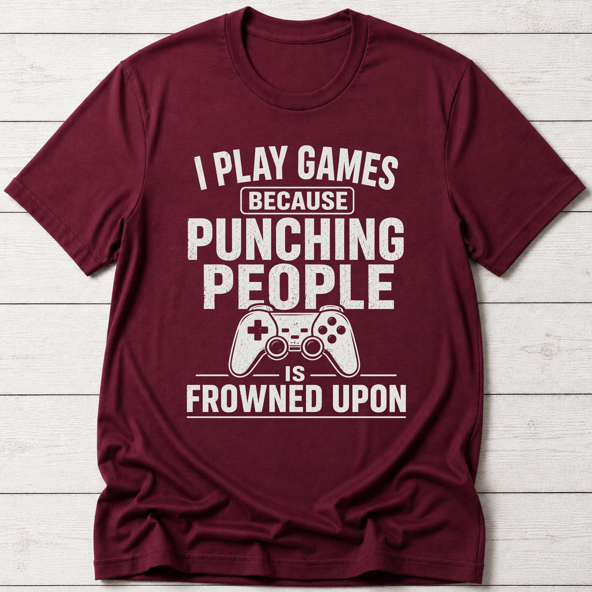 T-Shirt Maroon / S Frowned Upon T-shirt