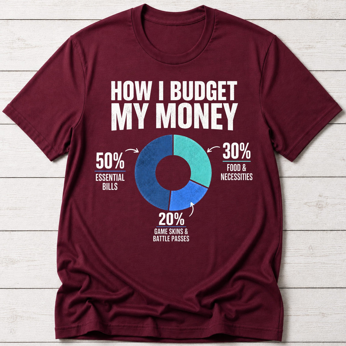 T-Shirt Maroon / S Game Budget T-shirt
