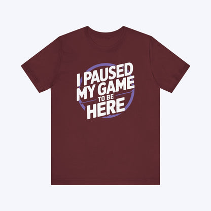 T-Shirt Maroon / S Game Interrupted T-shirt