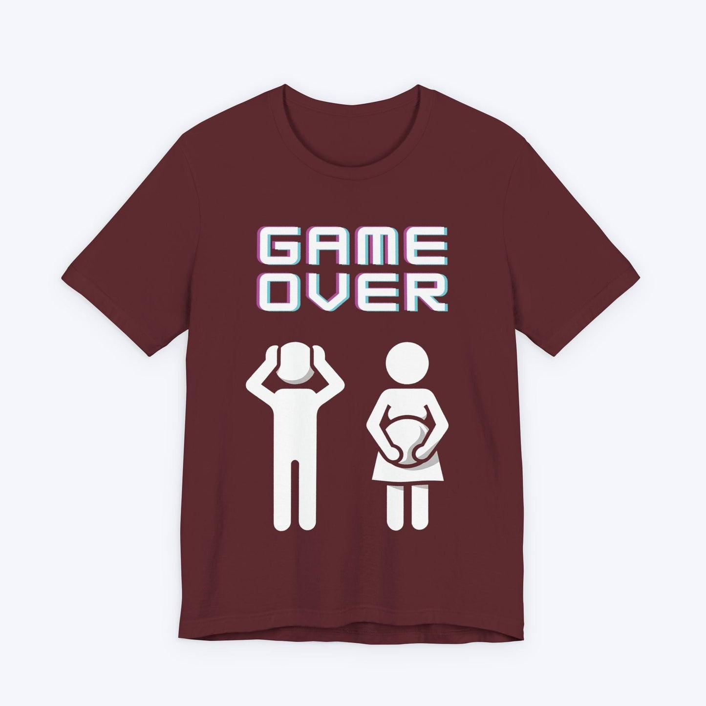 T-Shirt Maroon / S Game Over: New Player Loading T-shirt