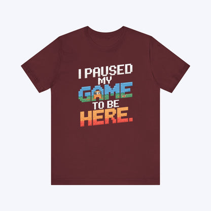 T-Shirt Maroon / S Game Time Interrupted T-shirt