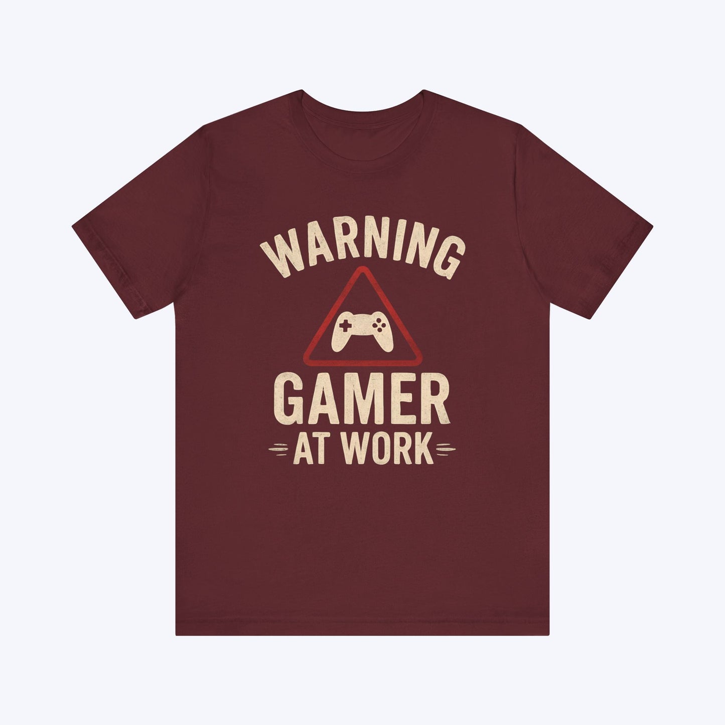 T-Shirt Maroon / S Gamer at Work – Stay Back T-shirt