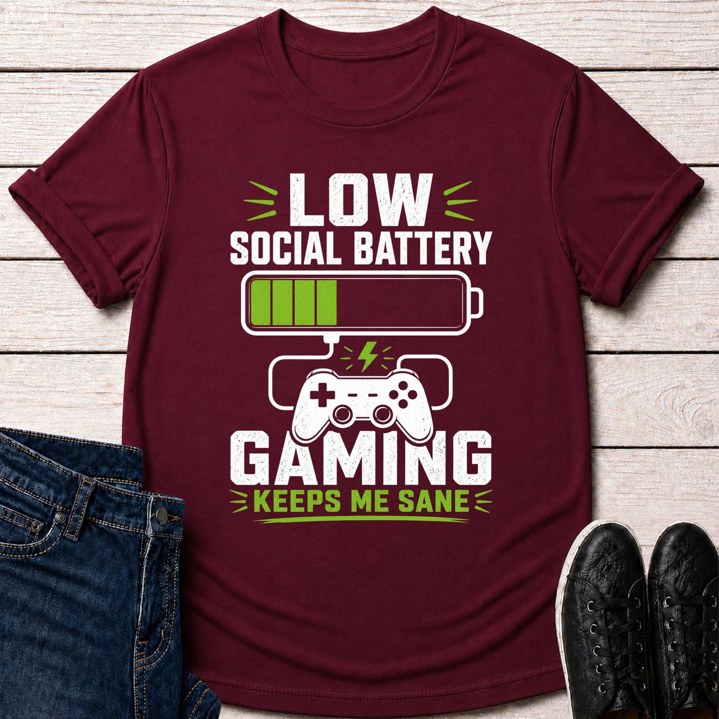 T-Shirt Maroon / S Gamer Reset T-shirt