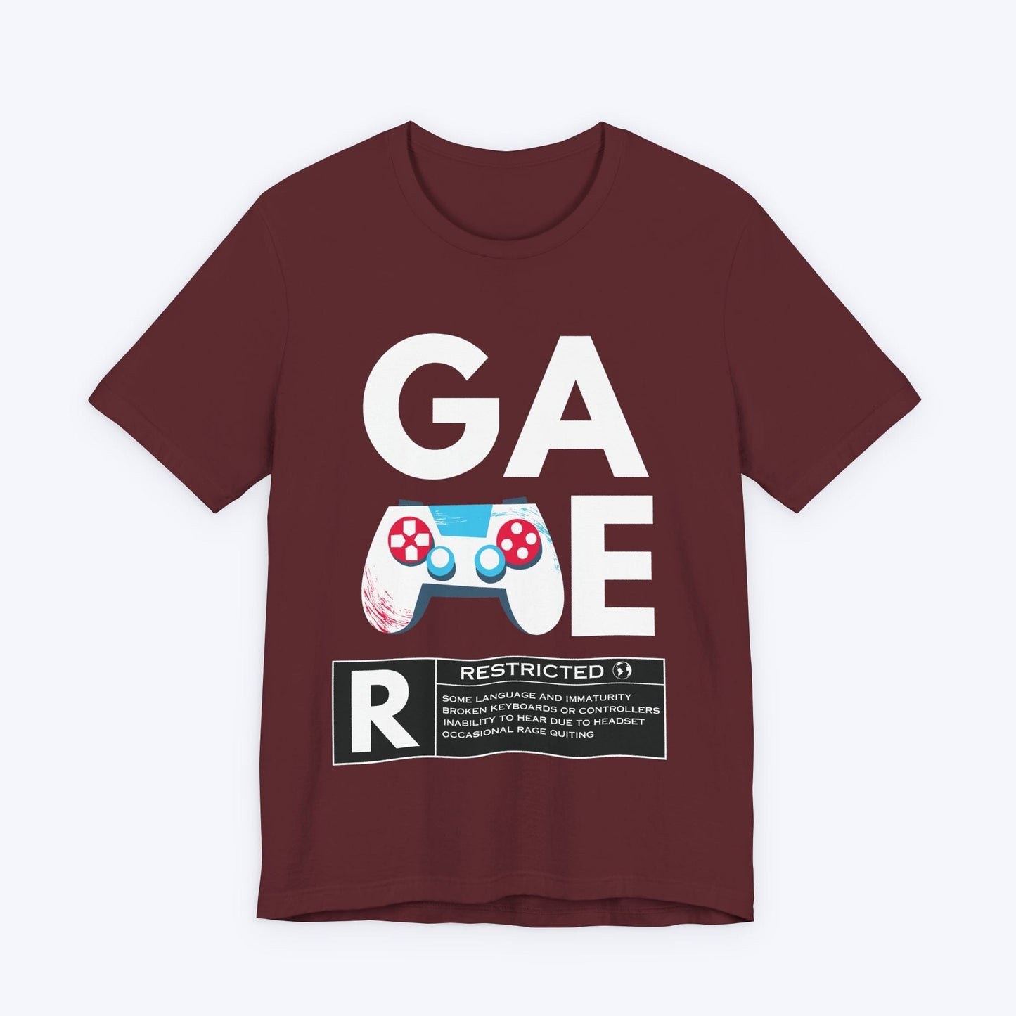 T-Shirt Maroon / S Gamer Restricted T-shirt