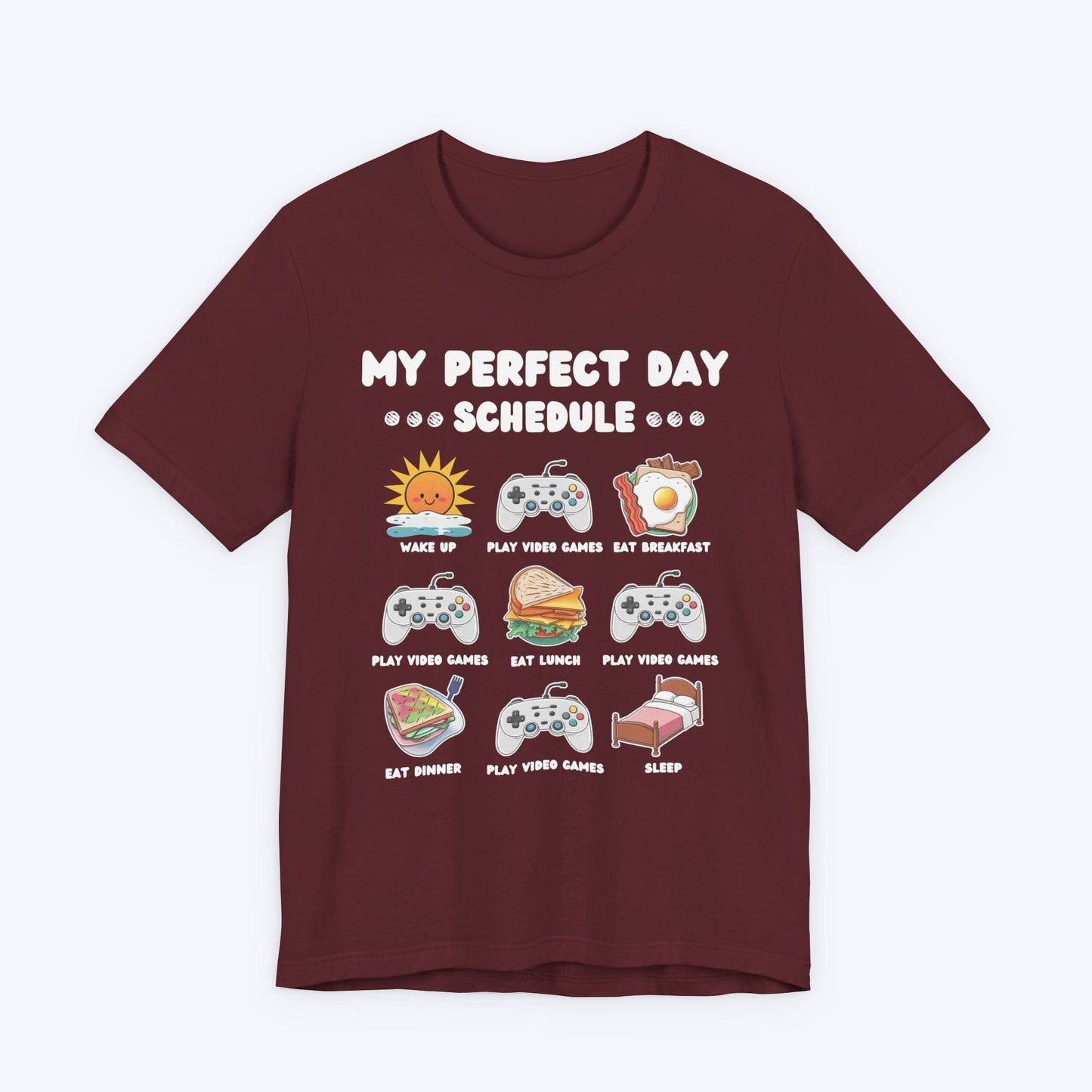 T-Shirt Maroon / S Gamers Itinerary T-shirt