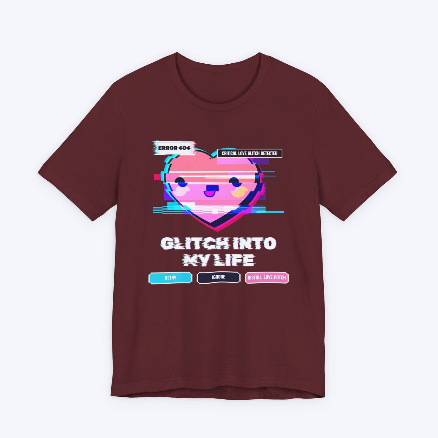 T-Shirt Maroon / S Glitch Into My Life T-shirt
