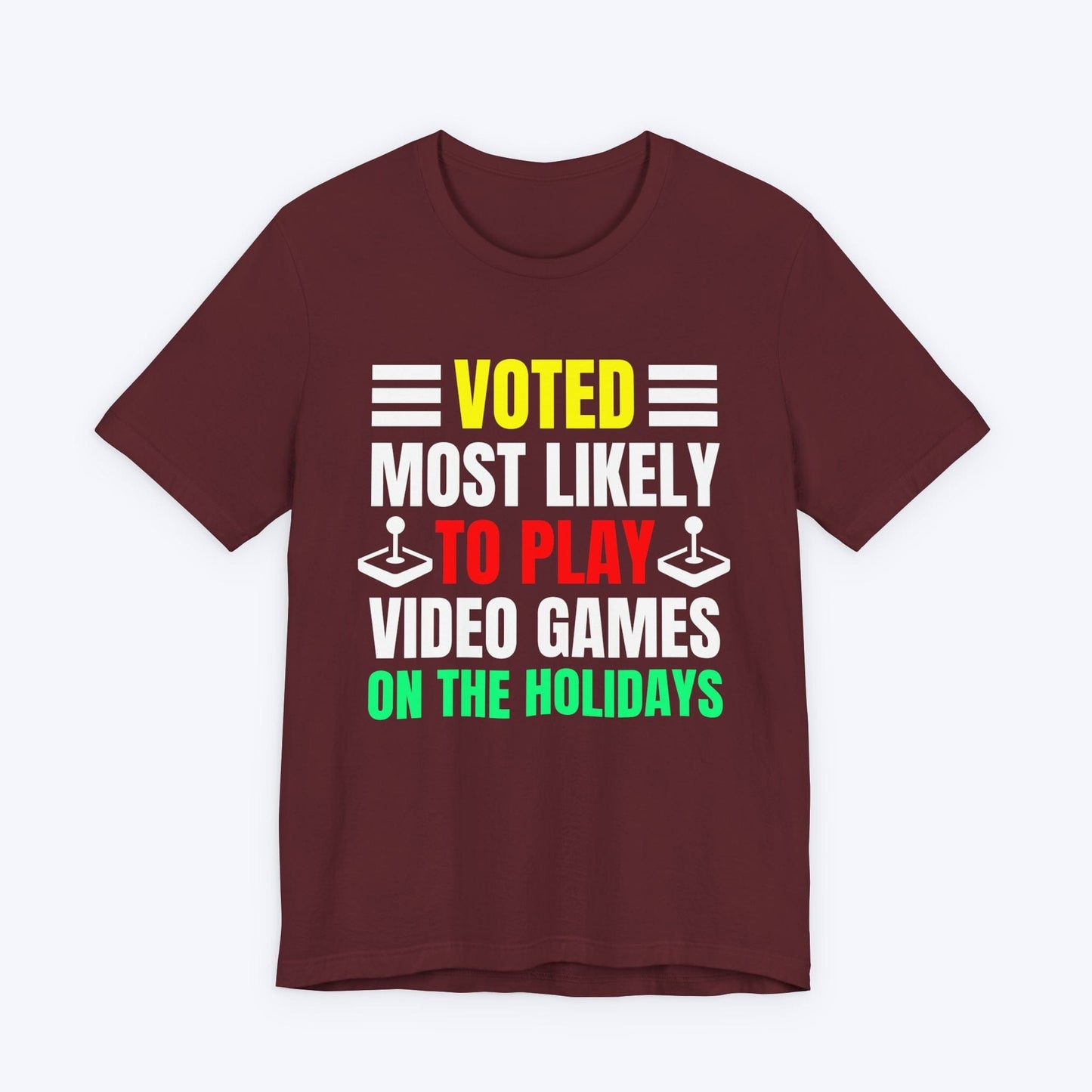 T-Shirt Maroon / S Holiday Gamer T-shirt
