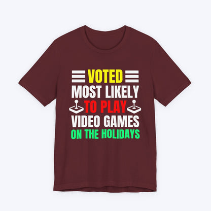 T-Shirt Maroon / S Holiday Gamer T-shirt