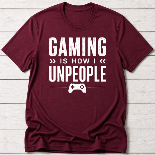 T-Shirt Maroon / S How I Unpeople T-shirt