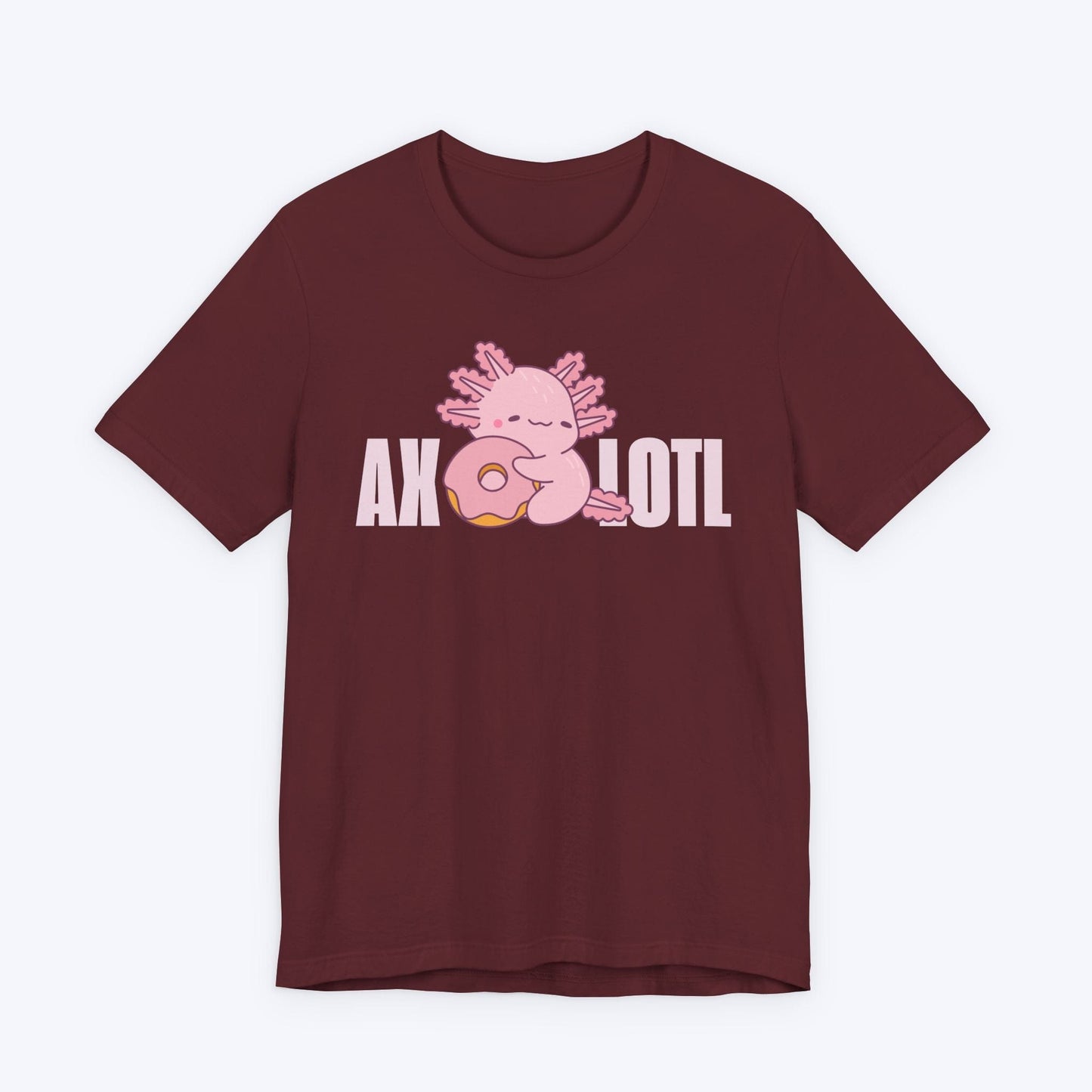 T-Shirt Maroon / S Hungry Axolotl T-shirt