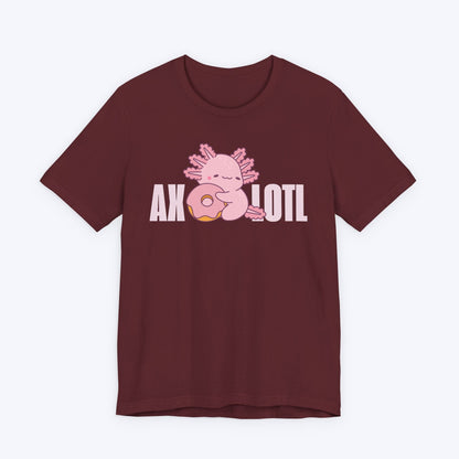 T-Shirt Maroon / S Hungry Axolotl T-shirt