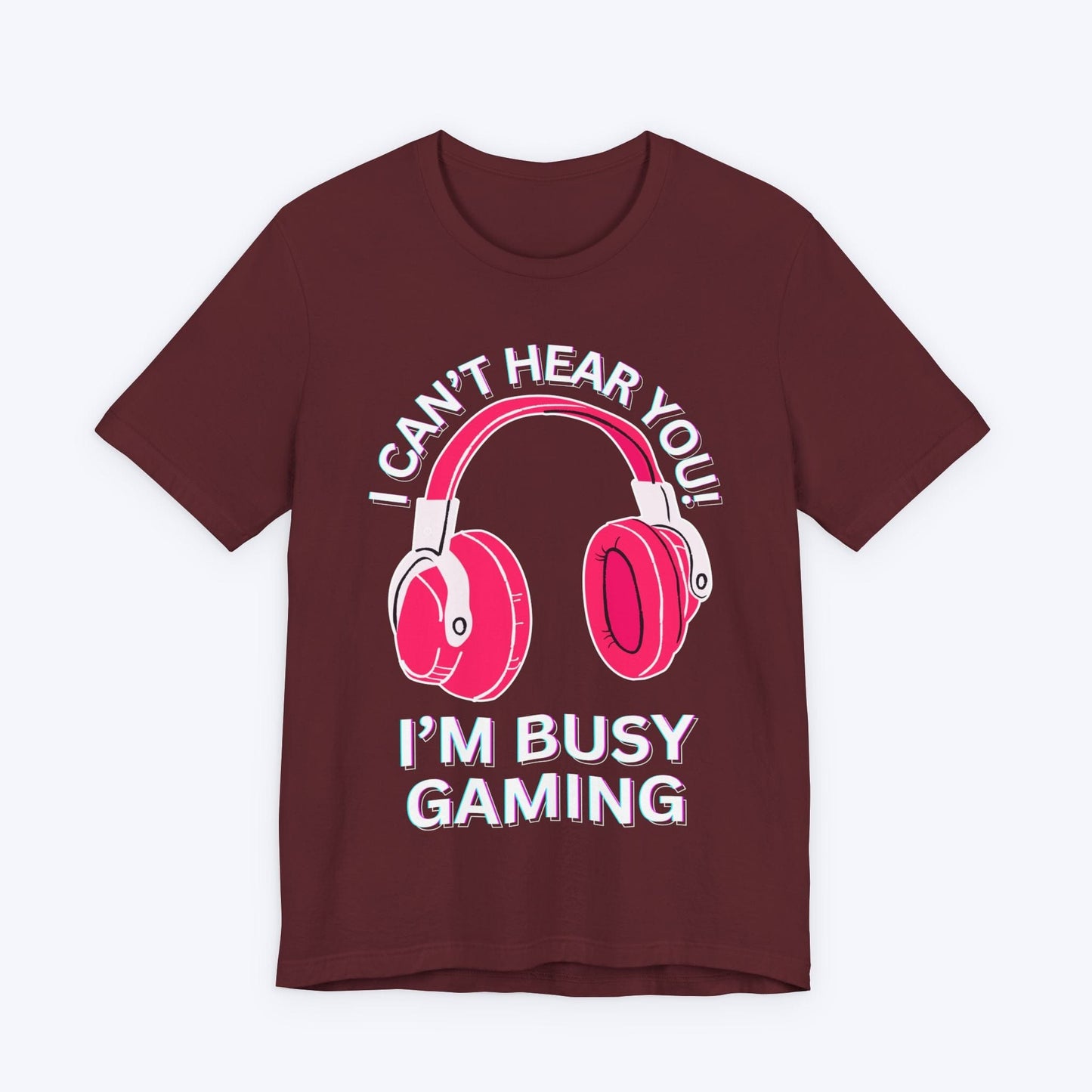 T-Shirt Maroon / S I Can't Hear You "Hibiscus" Gaming T-shirt