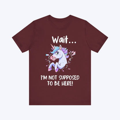 T-Shirt Maroon / S I'm Not Supposed to be Here T-shirt